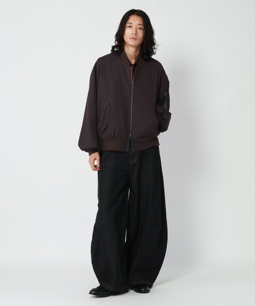 RAGEBLUE(レイジブルー)の「PUFF SLEEVE MA-1/袖ボリュームMA-1(MA-1・メンズ・ブラウン・MEDIUM/LARGE)」の3枚目の写真