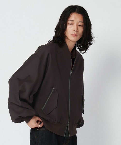 RAGEBLUE(レイジブルー)の「PUFF SLEEVE MA-1/袖ボリュームMA-1(MA-1・メンズ・ブラウン・MEDIUM/LARGE)」の4枚目の写真