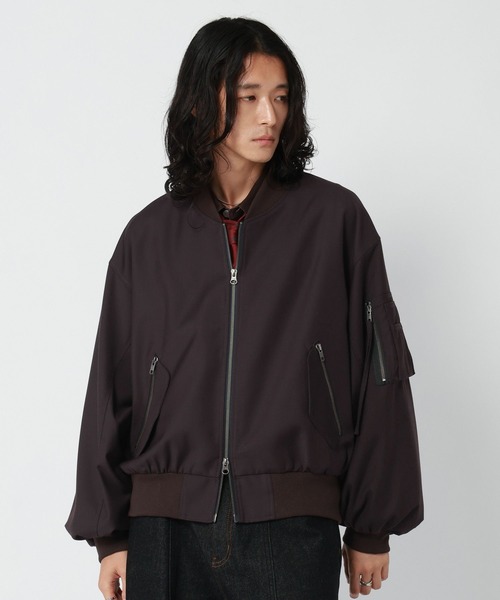 RAGEBLUE(レイジブルー)の「PUFF SLEEVE MA-1/袖ボリュームMA-1(MA-1・メンズ・ブラウン・MEDIUM/LARGE)」の7枚目の写真