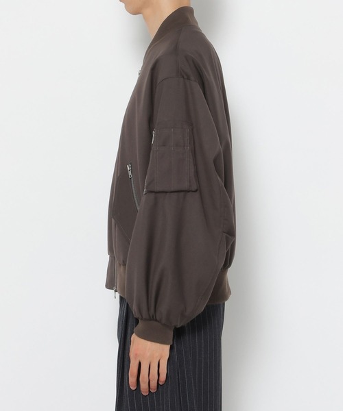 RAGEBLUE(レイジブルー)の「PUFF SLEEVE MA-1/袖ボリュームMA-1(MA-1・メンズ・ブラウン・MEDIUM/LARGE)」の9枚目の写真