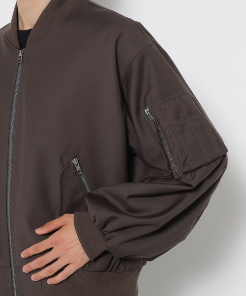 RAGEBLUE(レイジブルー)の「PUFF SLEEVE MA-1/袖ボリュームMA-1(MA-1・メンズ・ブラウン・MEDIUM/LARGE)」の12枚目の写真