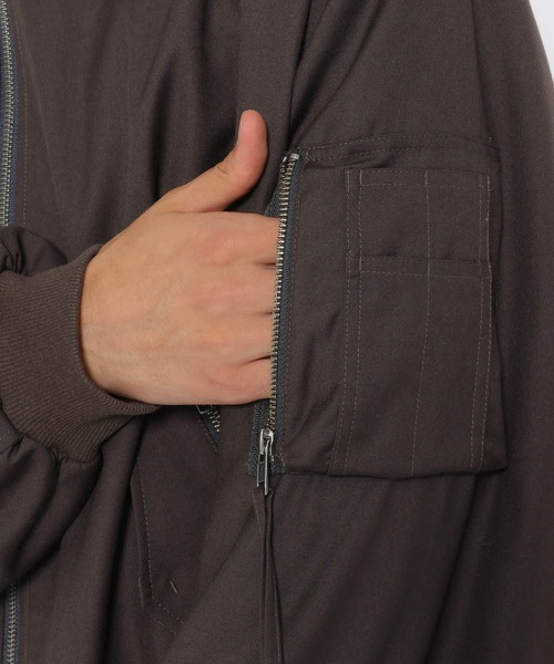 RAGEBLUE(レイジブルー)の「PUFF SLEEVE MA-1/袖ボリュームMA-1(MA-1・メンズ・ブラウン・MEDIUM/LARGE)」の14枚目の写真