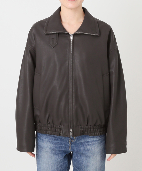 Spick & Span(スピックアンドスパン)の「《40周年 / 》S.SHIORI*S 中綿フェイクレザーブルゾン(その他アウター・レディース・ブラウン・36/38/T38)」の10枚目の写真