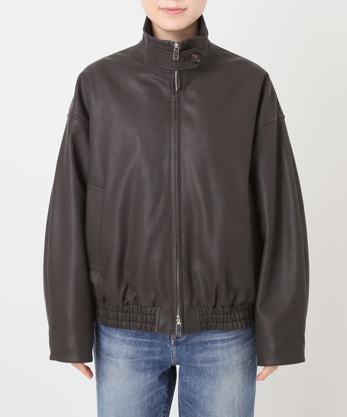 Spick & Span(スピックアンドスパン)の「《40周年 / 》S.SHIORI*S 中綿フェイクレザーブルゾン(その他アウター・レディース・ブラウン・36/38/T38)」の16枚目の写真