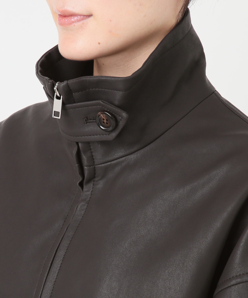 Spick & Span(スピックアンドスパン)の「《40周年 / 》S.SHIORI*S 中綿フェイクレザーブルゾン(その他アウター・レディース・ブラウン・36/38/T38)」の17枚目の写真