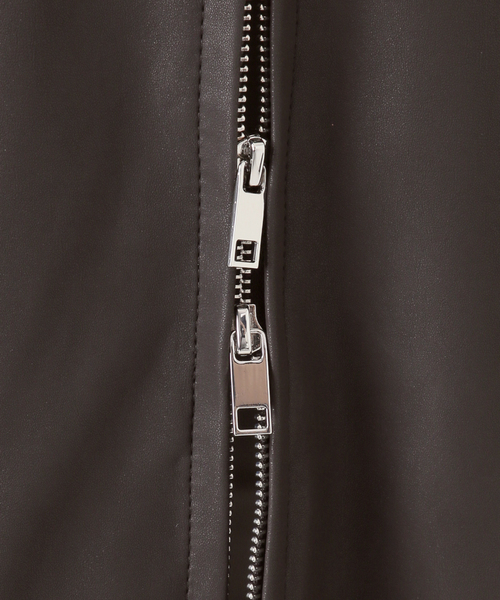 Spick & Span(スピックアンドスパン)の「《40周年 / 》S.SHIORI*S 中綿フェイクレザーブルゾン(その他アウター・レディース・ブラウン・36/38/T38)」の18枚目の写真