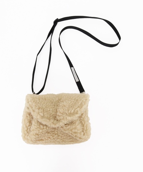 GLIMCLAP(グリムクラップ)の「mko13931-Shearling 2-Way Flap Bag ミニフラップバッグ(212-031-gla-cg)(ショルダーバッグ・メンズ・ベージュ/ブラック・FREE)」の18枚目の写真