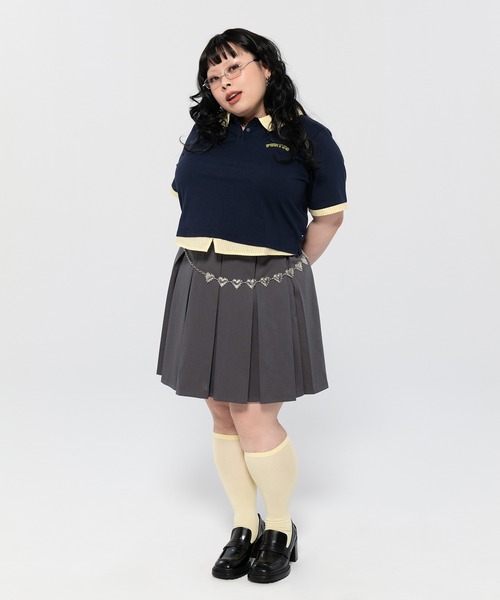 PUNYUS(プニュズ)の「【NEW SIZE】ボックスプリーツミニスカート(スカート・レディース・ブラック/グレー・2/1/5/4/3)」の5枚目の写真