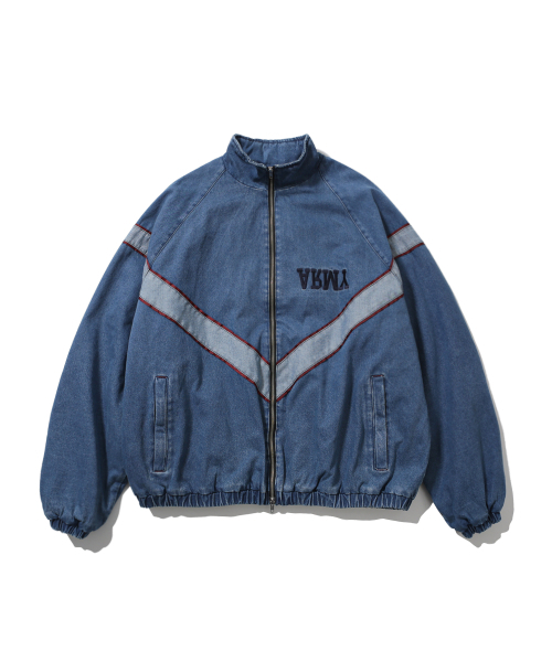 ANGLAN(アングラン)の「IPFU Track Denim Jacket - Washed Blue(デニムジャケット・メンズ・その他・1/02)」の1枚目の写真