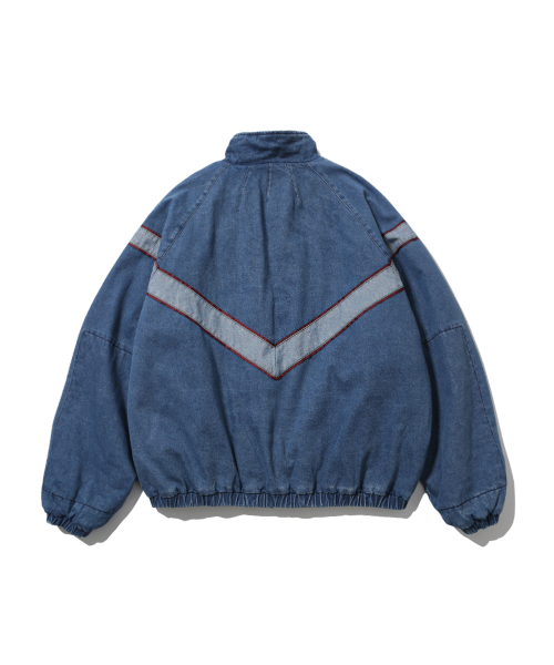 ANGLAN(アングラン)の「IPFU Track Denim Jacket - Washed Blue(デニムジャケット・メンズ・その他・1/02)」の2枚目の写真
