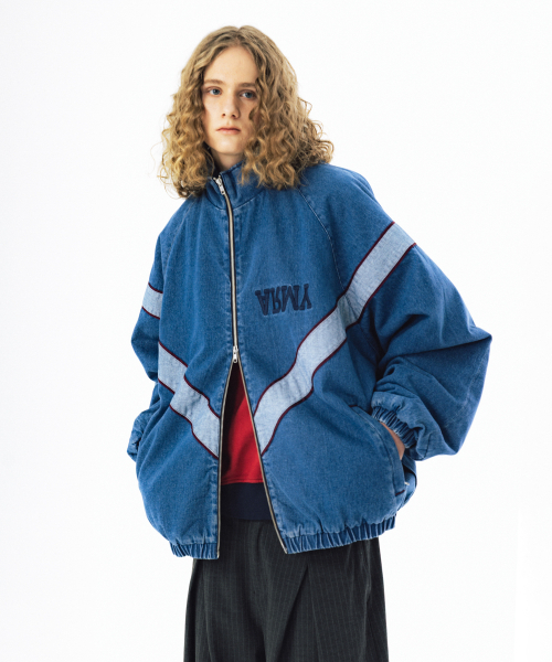 ANGLAN(アングラン)の「IPFU Track Denim Jacket - Washed Blue(デニムジャケット・メンズ・その他・1/02)」の4枚目の写真