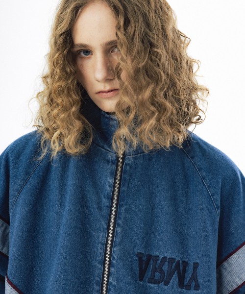ANGLAN(アングラン)の「IPFU Track Denim Jacket - Washed Blue(デニムジャケット・メンズ・その他・1/02)」の5枚目の写真