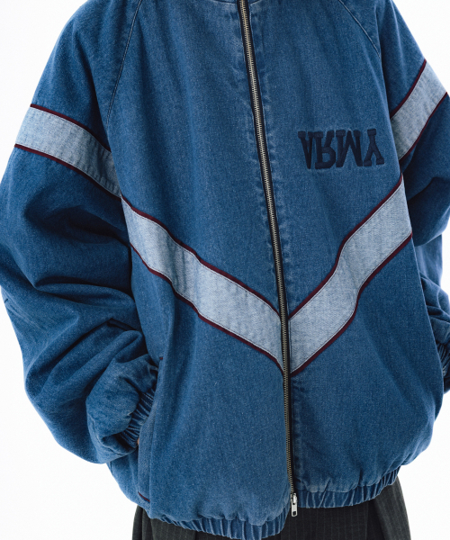 ANGLAN(アングラン)の「IPFU Track Denim Jacket - Washed Blue(デニムジャケット・メンズ・その他・1/02)」の6枚目の写真