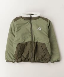 adidas（アディダス）の「キッズ エッセンシャルズ ルーズフィット リバーシブル ボアジャケット / アディダス adidas（その他アウター）」