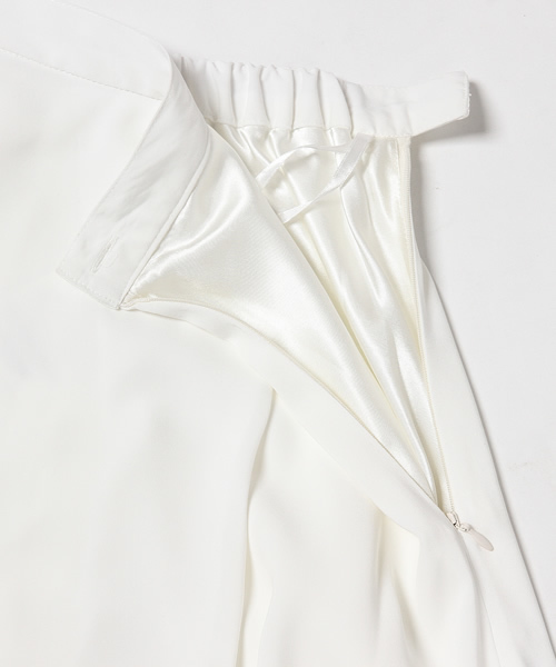 RAY CASSIN（レイカズン）の「巻きフレアミニスカート（スカート・レディース・オフホワイト/ネイビー/サックスブルー・FREE）」の10枚目の写真