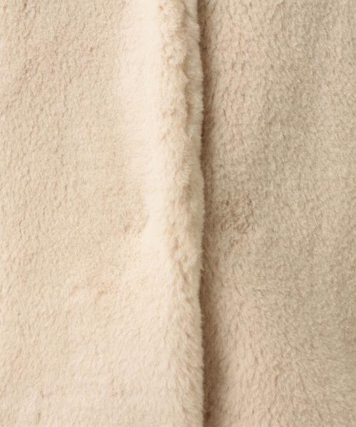 Another Edition（アナザーエディション）の「フェイクボアVネックコート/ AEMBC FAKE  ボアV/N CT（その他アウター・レディース・ベージュ/ナチュラル/ライトブルー・MEDIUM/SMALL）」の22枚目の写真