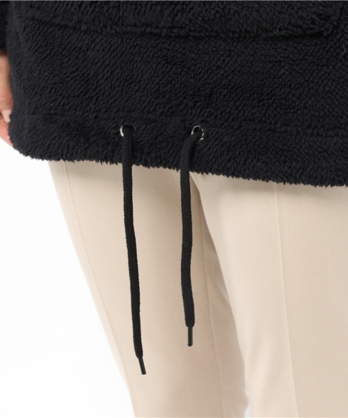 RODEO CROWNS WIDE BOWL（ロデオクラウンズワイドボウル）の「ロゴ刺繍 ボアパーカー（パーカー・レディース・カモフラージュ/ブラック/アイボリー/ダークネイビー・FREE）」の11枚目の写真