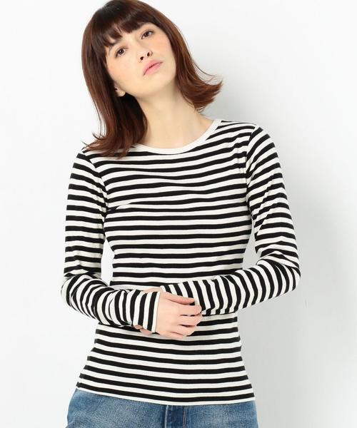 Another Edition（アナザーエディション）の「ハリヌキフライスロングスリーブ ◆（Tシャツ/カットソー・レディース・ブラック/ライム/オフホワイト/ライトピンク・FREE）」の3枚目の写真