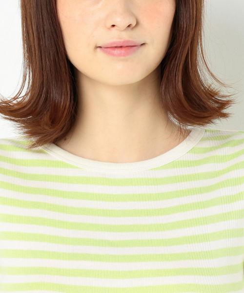 Another Edition（アナザーエディション）の「ハリヌキフライスロングスリーブ ◆（Tシャツ/カットソー・レディース・ブラック/ライム/オフホワイト/ライトピンク・FREE）」の9枚目の写真