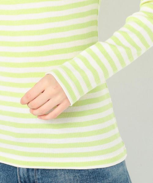 Another Edition（アナザーエディション）の「ハリヌキフライスロングスリーブ ◆（Tシャツ/カットソー・レディース・ブラック/ライム/オフホワイト/ライトピンク・FREE）」の10枚目の写真