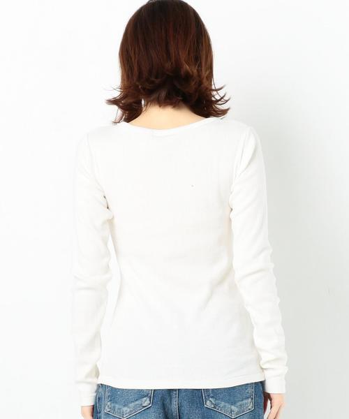 Another Edition（アナザーエディション）の「ハリヌキフライスロングスリーブ ◆（Tシャツ/カットソー・レディース・ブラック/ライム/オフホワイト/ライトピンク・FREE）」の19枚目の写真