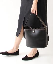 coen | レザーライクバケットトートバッグ(トートバッグ)
