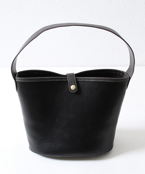 coen（コーエン）の「レザーライクバケットトートバッグ（トートバッグ・レディース・ブラック/ベージュ・FREE）」の8枚目の写真