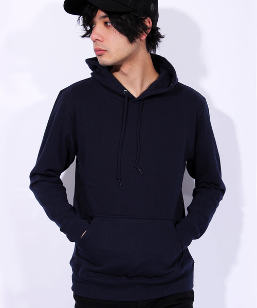 8(eight)(エイト)の「無地プルオーバーパーカー スウェット(パーカー・メンズ・グレー/ネイビー/ホワイト/ブラック/ベージュ・MEDIUM/LARGE)」の1枚目の写真