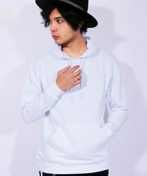 8(eight)(エイト)の「無地プルオーバーパーカー スウェット(パーカー・メンズ・グレー/ネイビー/ホワイト/ブラック/ベージュ・MEDIUM/LARGE)」の2枚目の写真