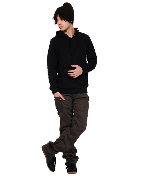 8(eight)(エイト)の「無地プルオーバーパーカー スウェット(パーカー・メンズ・グレー/ネイビー/ホワイト/ブラック/ベージュ・MEDIUM/LARGE)」の7枚目の写真