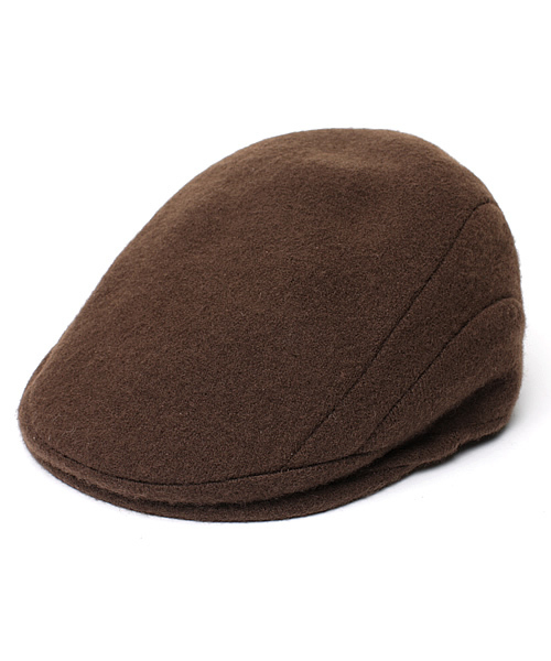 KANGOL（カンゴール）の「KANGOL WOOL 507（ハンチング/ベレー帽・メンズ・ブラック/ダークブラウン・MEDIUM/LARGE）」の2枚目の写真