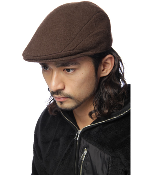 KANGOL（カンゴール）の「KANGOL WOOL 507（ハンチング/ベレー帽・メンズ・ブラック/ダークブラウン・MEDIUM/LARGE）」の8枚目の写真