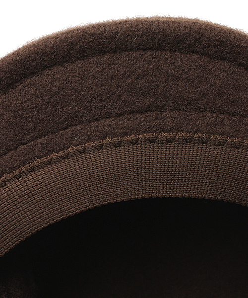 KANGOL（カンゴール）の「KANGOL WOOL 507（ハンチング/ベレー帽・メンズ・ブラック/ダークブラウン・MEDIUM/LARGE）」の10枚目の写真