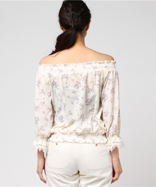 Honeys（ハニーズ）の「オフショルプルオーバー（シャツ/ブラウス・レディース・ブラック系その他/ホワイト系その他2/ブルー系その他2/ブルー系その他/ホワイト系その他/ホワイト系その他3・M/L）」の9枚目の写真