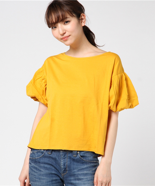 WEGO(ウィゴー)の「WEGO/バルーンスリーブカットソー(Tシャツ/カットソー・レディース・ホワイト/レッド/イエロー・FREE)」の3枚目の写真