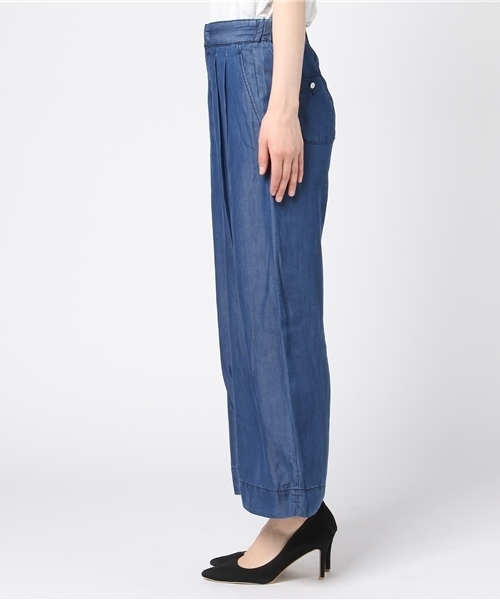 un dix cors（アンディコール）の「テンセルワイドパンツ（デニムパンツ・レディース・ブルー・36/38）」の6枚目の写真