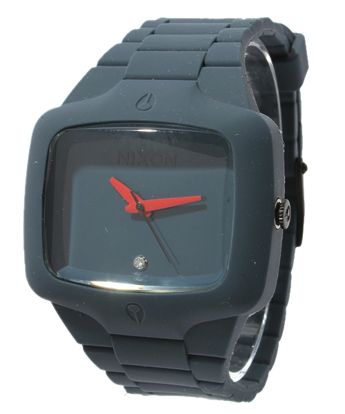 NIXON（ニクソン）の「NIXON RUBBER PLAYER（アナログ腕時計・メンズ・ブラック/チャコールグレー/オレンジ/ブルー・ONE SIZE）」の3枚目の写真