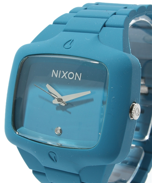 NIXON（ニクソン）の「NIXON RUBBER PLAYER（アナログ腕時計・メンズ・ブラック/チャコールグレー/オレンジ/ブルー・ONE SIZE）」の7枚目の写真