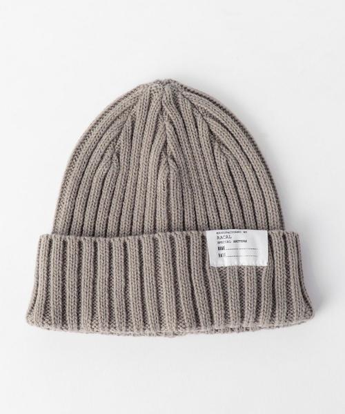 RACAL(ラカル)の「<Racal> STANDARD KNITCAP/ニットキャップ ◆(ニットキャップ/ビーニー・メンズ・ダークグレー/マスタード/ネイビー/ブラック/ライム/ダークグリーン・FREE)」の3枚目の写真