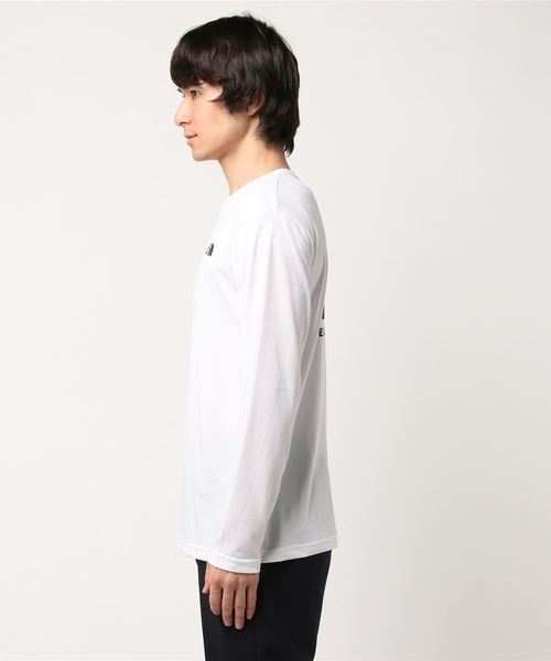 THE NORTH FACE(ザノースフェイス)の「ザ・ノース・フェイス メンズカットソー / ロングスリーブスクエアーロゴティー(Tシャツ/カットソー・メンズ・ホワイト/ブラック/ブラック×レッド/ネイビー/グレー/ホワイト×ブラック・SMALL/MEDIUM/LARGE/X-LARGE)」の7枚目の写真