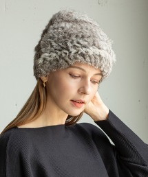 14+ | ラビットファーミックスニット帽 / knitcap(ニットキャップ/ビーニー)