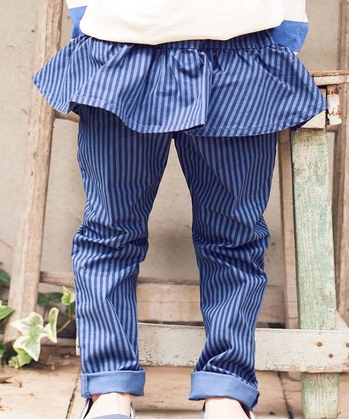 RUGGEDWORKS(ラゲッドワークス)の「起毛フリルロングパンツ(その他パンツ・キッズ・カーキオリーブ/ライトブルー/キャメル/ピンク/ネイビー・140cm/110cm/120cm/130cm/100cm/80cm/90cm)」の4枚目の写真