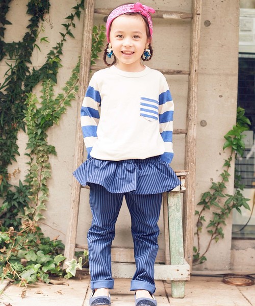 RUGGEDWORKS(ラゲッドワークス)の「起毛フリルロングパンツ(その他パンツ・キッズ・カーキオリーブ/ライトブルー/キャメル/ピンク/ネイビー・140cm/110cm/120cm/130cm/100cm/80cm/90cm)」の16枚目の写真