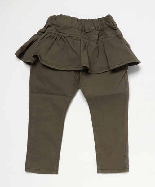 RUGGEDWORKS(ラゲッドワークス)の「起毛フリルロングパンツ(その他パンツ・キッズ・カーキオリーブ/ライトブルー/キャメル/ピンク/ネイビー・140cm/110cm/120cm/130cm/100cm/80cm/90cm)」の2枚目の写真