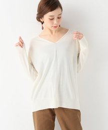 12GウォッシャブルウールVネックプルオーバー◆