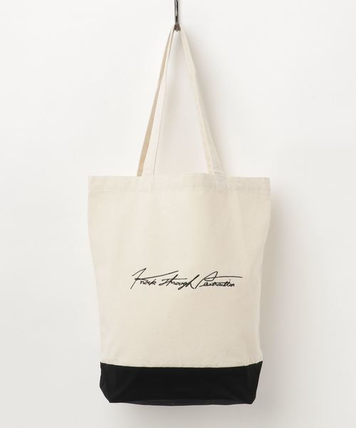 knock through abstraction(ノックスルーアブストラクション)の「【knock through abstraction/ノックスルーアブストラクション】sign logo tote/サインロゴ刺繍トート(トートバッグ・レディース・ブラック/ナチュラル/ネイビー/グレー/その他2/その他1/その他3/その他4/その他5/レッド/その他6・FREE)」の15枚目の写真