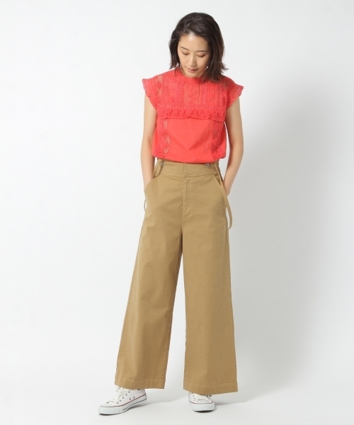 laboratory work（ラボラトリーワーク）の「アンティークレースブラウス（シャツ/ブラウス・レディース・オフホワイト/ブラック/ピンク・MEDIUM）」の14枚目の写真