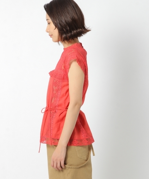 laboratory work（ラボラトリーワーク）の「アンティークレースブラウス（シャツ/ブラウス・レディース・オフホワイト/ブラック/ピンク・MEDIUM）」の10枚目の写真