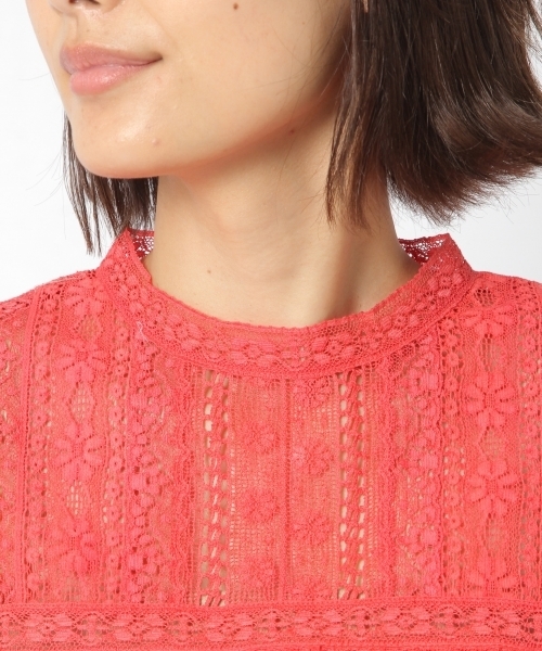 laboratory work（ラボラトリーワーク）の「アンティークレースブラウス（シャツ/ブラウス・レディース・オフホワイト/ブラック/ピンク・MEDIUM）」の16枚目の写真