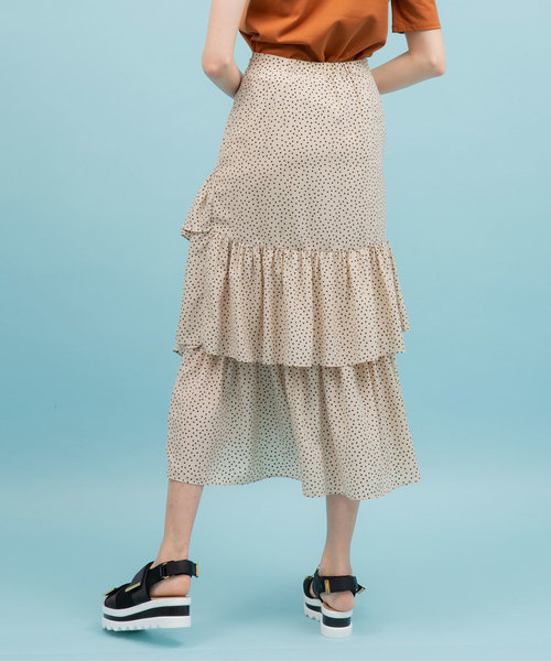 UNITED TOKYO(ユナイテッドトウキョウ)の「ドットティアードスカート(スカート・レディース・ベージュ/ブラック・1)」の18枚目の写真